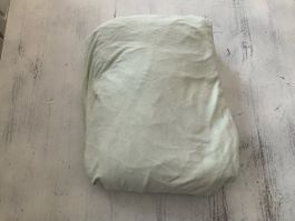 Spannleintuch TCM Baumwolle hellgrün 180 x 200 cm neu
