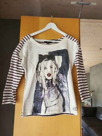 Top Maison Scotch manches 3/4 rayé 