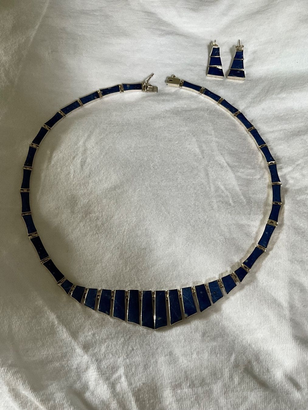 Catenine: NEU Set Sterlingsilber 950 mit Lapislazuli – Nuovo e nell'imballaggio originale da Bern venduto da Javero 9