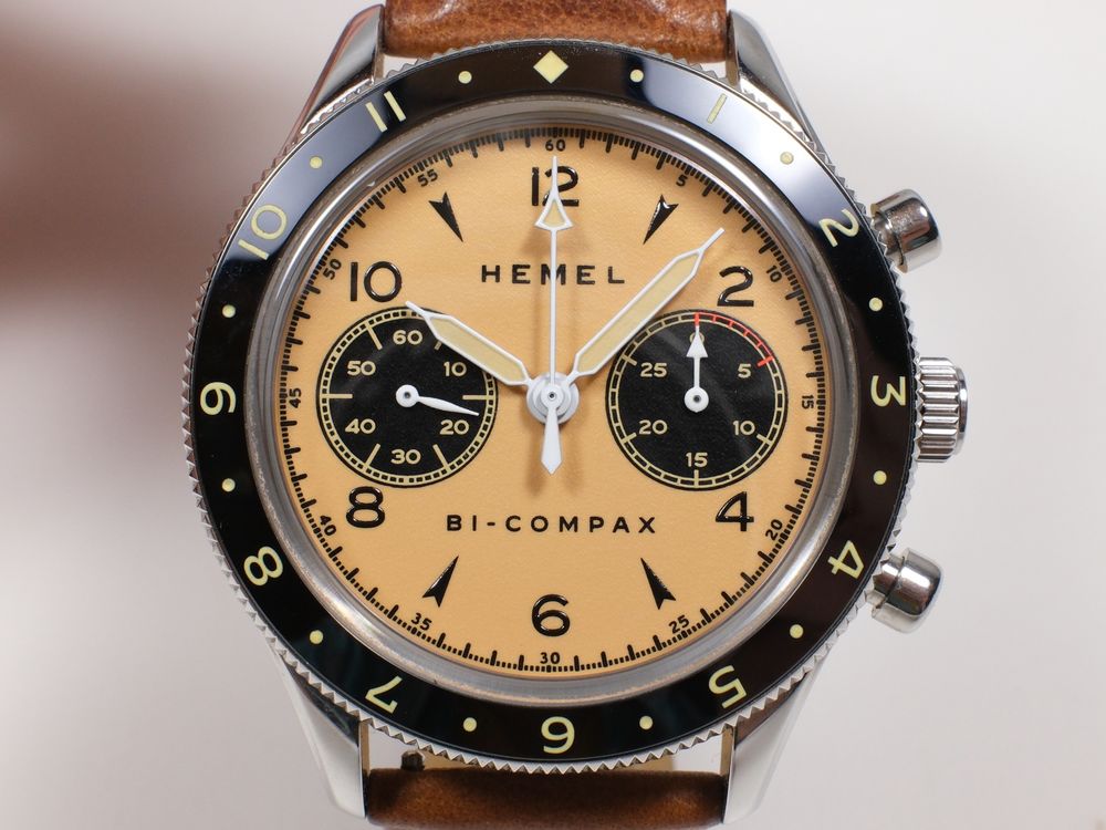 HEMEL HF Air Wing Aged Ivory Full Lume Dial Chronograph ST19 (Gebraucht ...