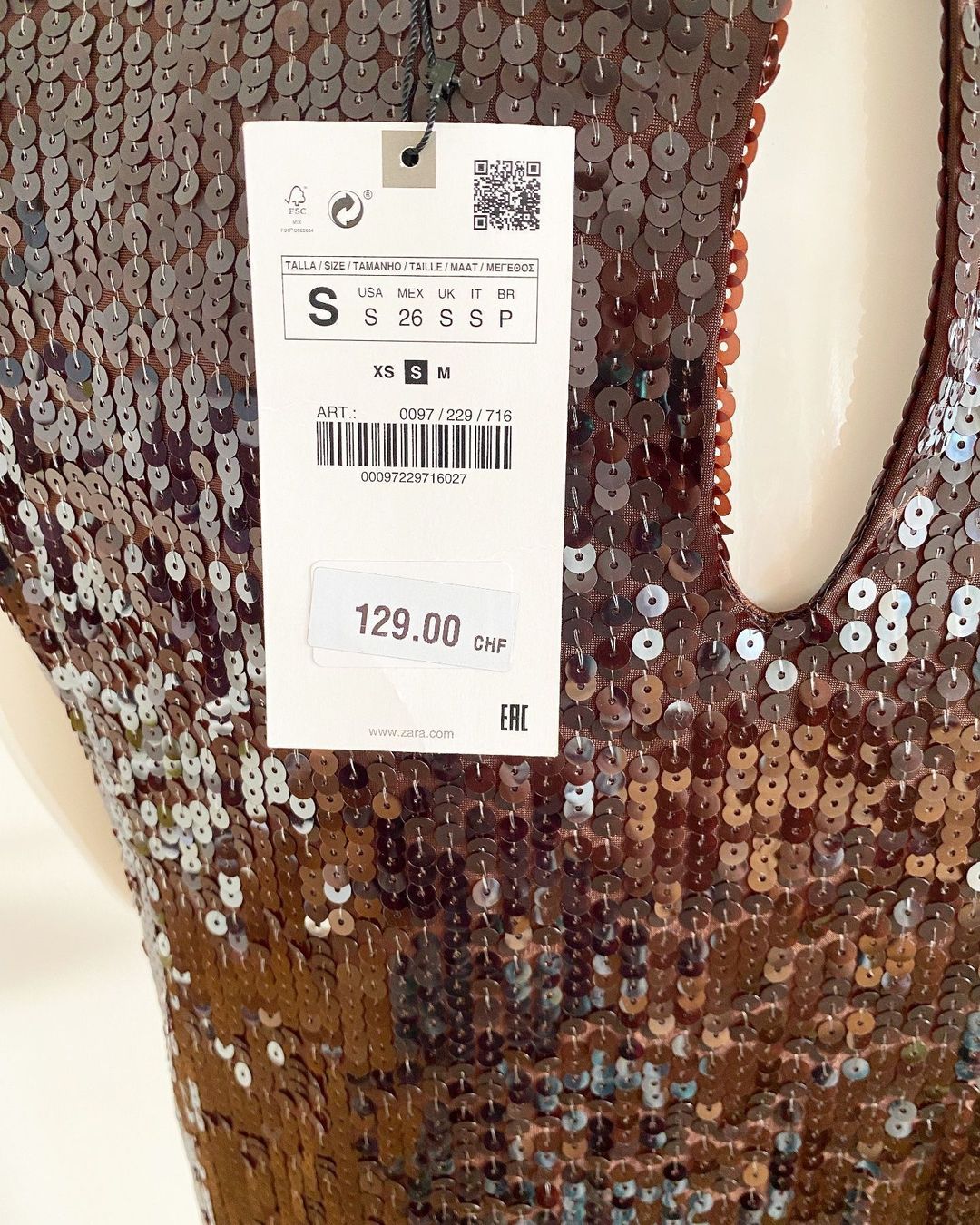 Zara Vestiti: ZARA Paillettenkleid Gr. S – Nuovo e nell'imballaggio originale da Killwangen venduto da was.sharp 5