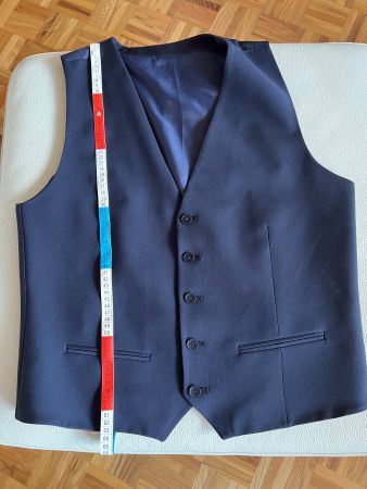 Elegante Herren Weste, Dunkelblau, Grösse M, neuwertig