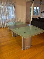 Esstisch aus Glas mit 6 Stühlen