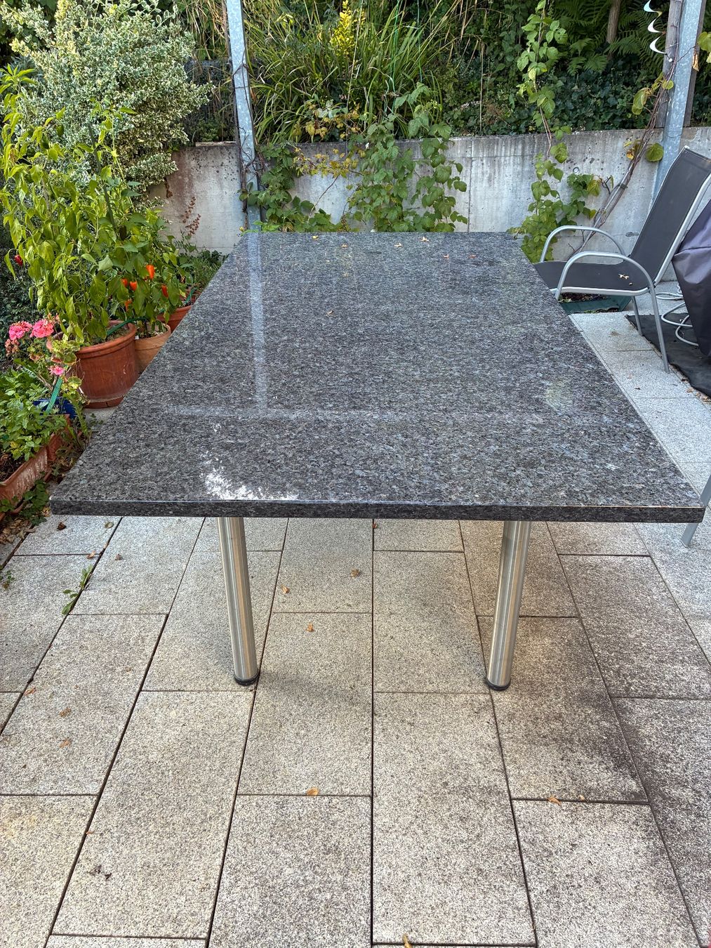 Tavoli: Gartentisch mit Granitplatte – Usato da Rombach venduto da cblanc68