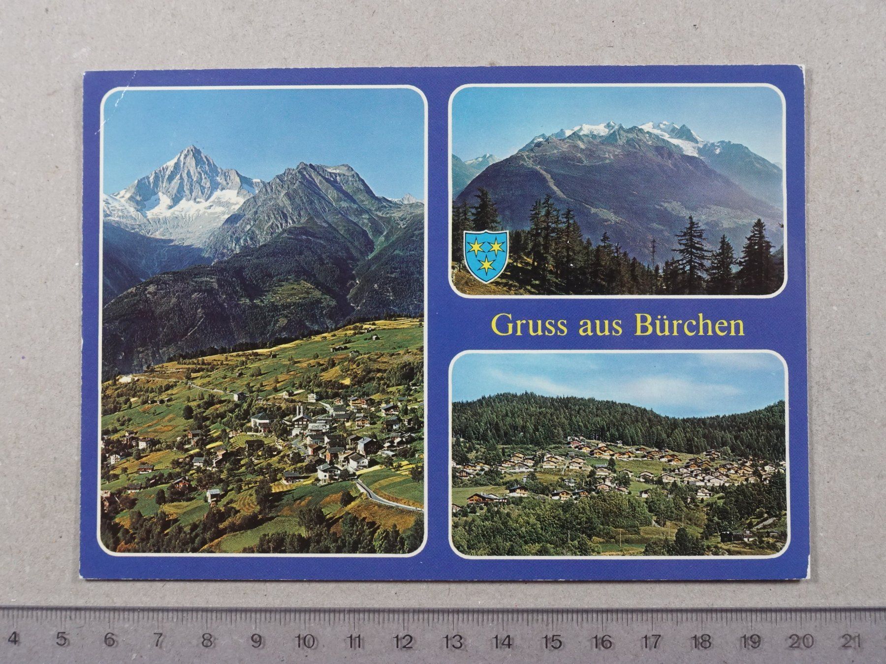 Ansichtskarten: Bürchen, 1985 – Gebraucht aus Lenzburg von fh1