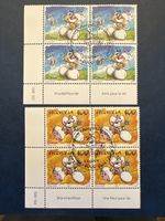 Blocs de timbres Diddl Helvetia 2004 oblitérés 2 pièces