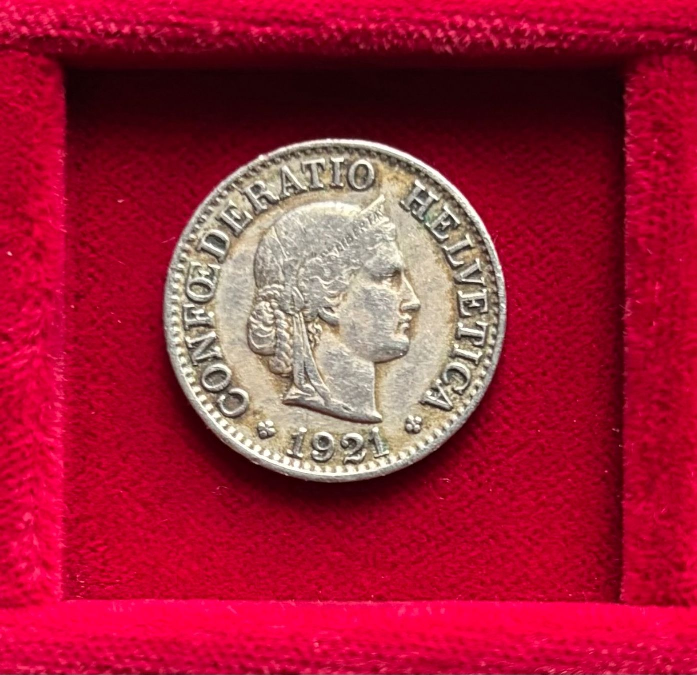 Alle Münzen: Schweiz 10 Rappen 1921 B - Libertaskopf – Neu (gemäss Beschreibung) aus Speicher von CH-Schatzkammer