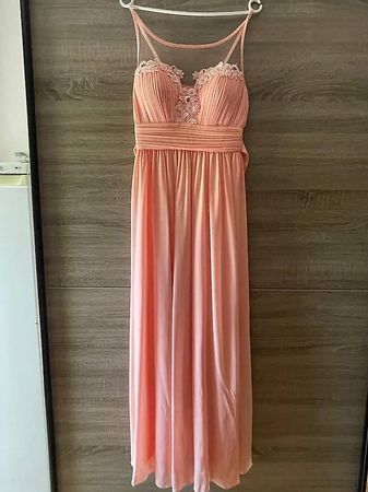  Kleid in Lachs/Pfirsich  Gr. M