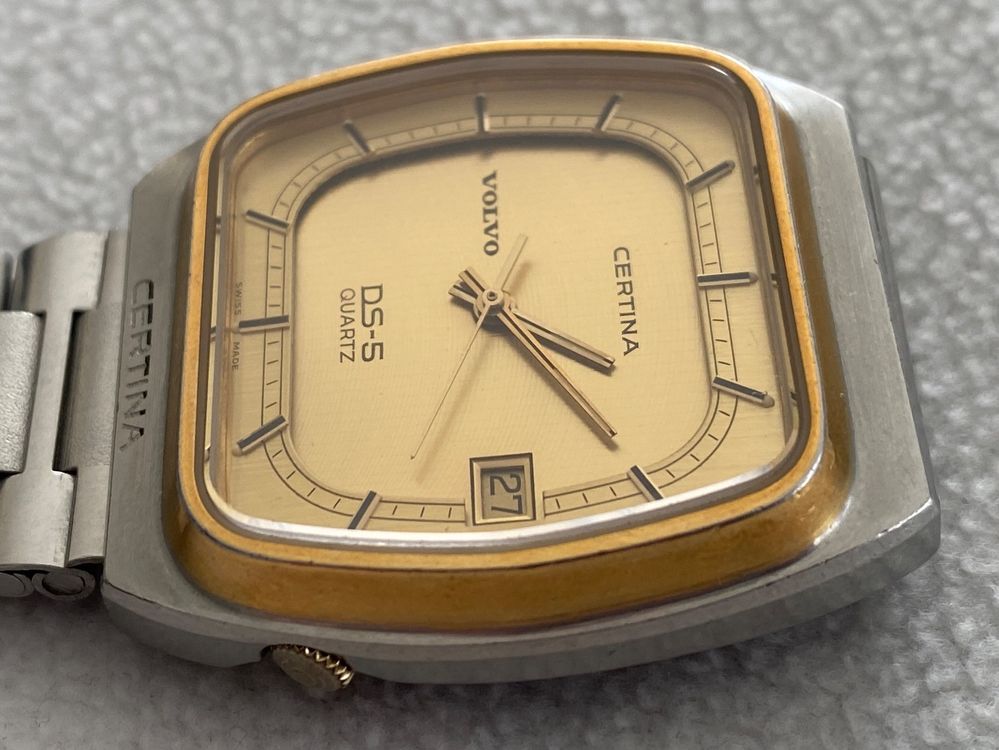 Vintage Herrenuhr CERTINA DS 5 VOLVO Quarz 1970er TOP Acheter sur Ricardo