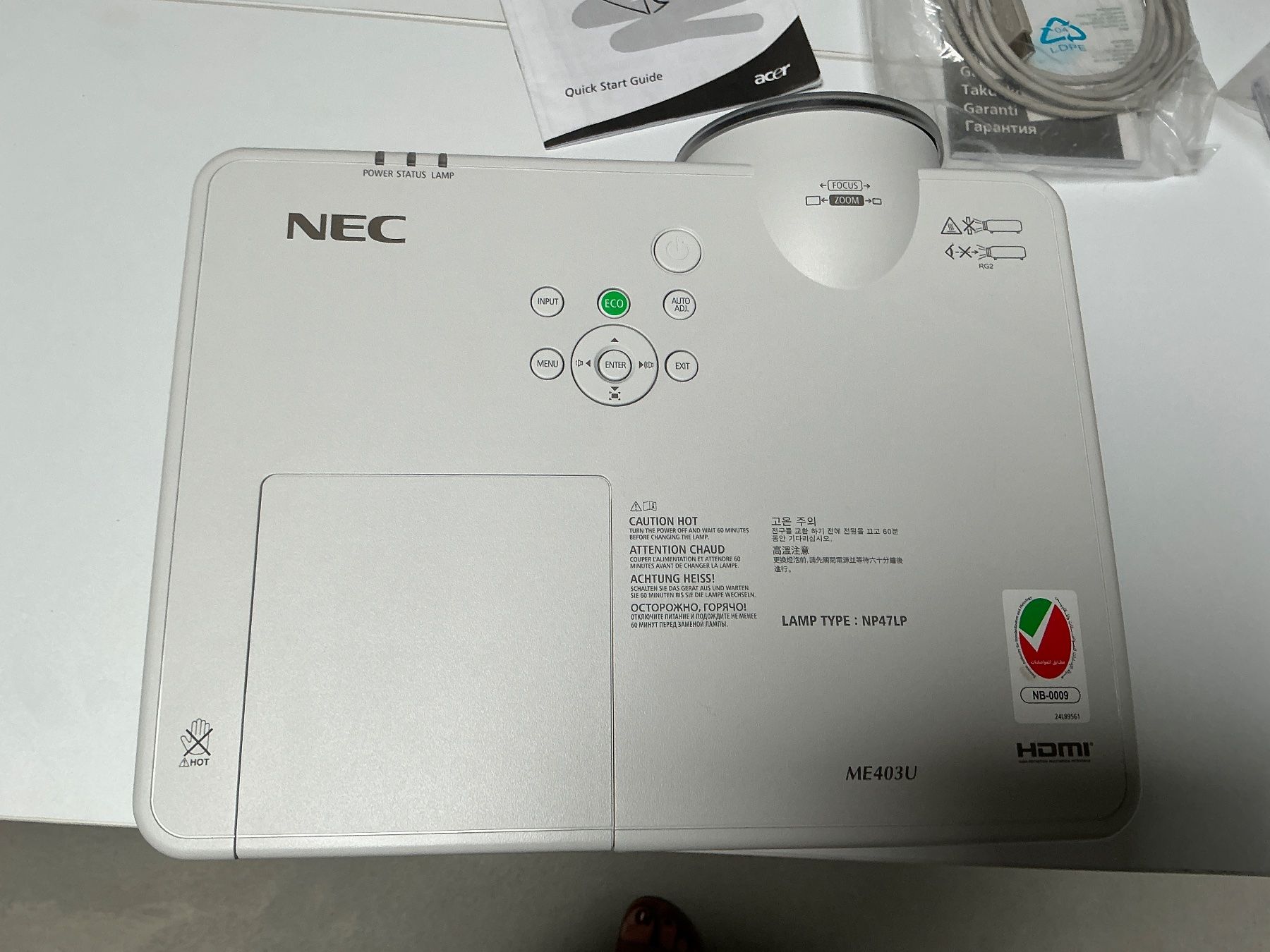 Proiettori: Video Beamer NEC  NP ME403 UG – Usato da Schaffhausen venduto da Brolok