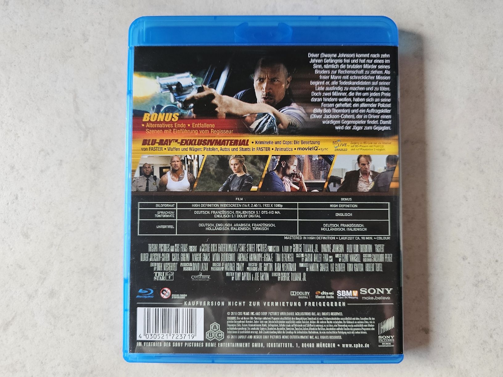 Tous les DVDs: Faster  /  Bluray  (Dwayne Johnson) – D'occasion à Schneisingen par backstore24 1