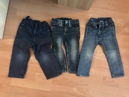 3x Jungen Jeans, Gr 86/92