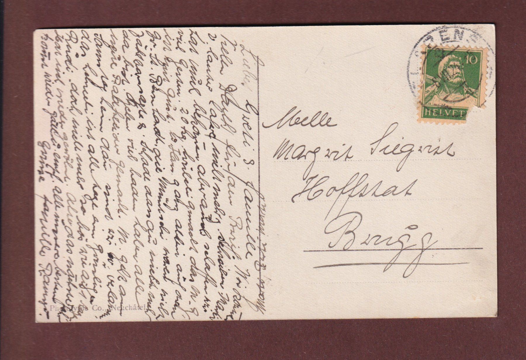 Cartes postales: Château de CHILLON - Montreux - 1924 – D'occasion à Pully par nicecards 1