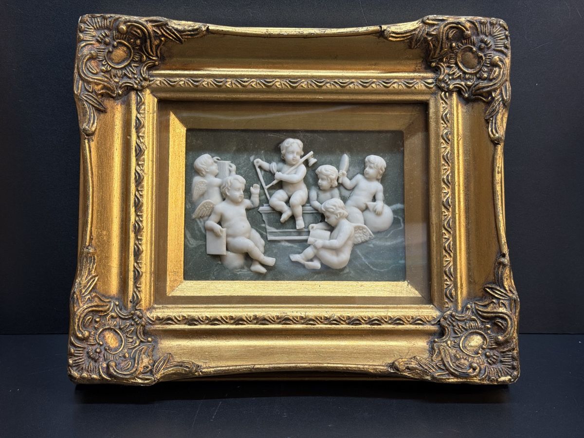 Foto & Immagini: STEINBILD MIT PUTTI UND ENGELN RELIEF, BIGGS & SONS LONDON – Usato da Matzingen venduto da exklusives