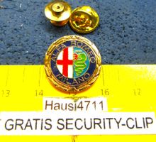 ALFA ROMEO MILANO AUTO SCHMUCK-PI LOGO GLASIERT 19mm EDEL