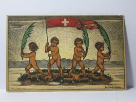 Bundesfeier Postkarte  1916