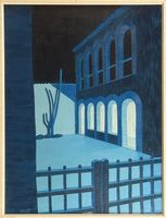 François-Didier Hermès (1950) Eric Hermes stile De Chirico