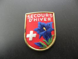 Altes Abzeichen Winterhilfe Secours d'Hiver Enzian