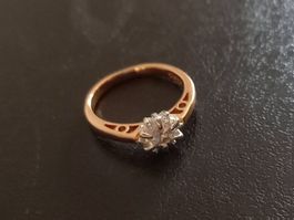 Vergoldet Ring, Grosse 8 (57)