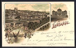 Litho Lausanne, Panorama et le Grand Pon