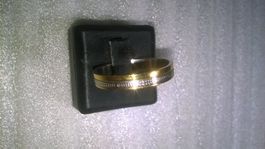 ring edelsthal vergoldet und versilbert,,,glanzig
