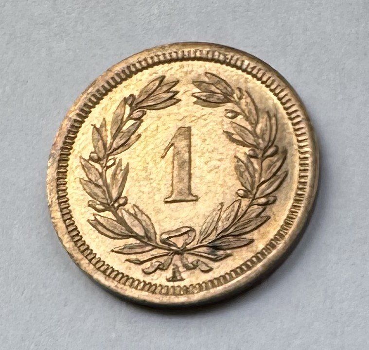 Tutti le monete: 1851 1 Rappen -unz – Nuovo (secondo la descrizione) da Kirchberg SG venduto da Zenhad69 2