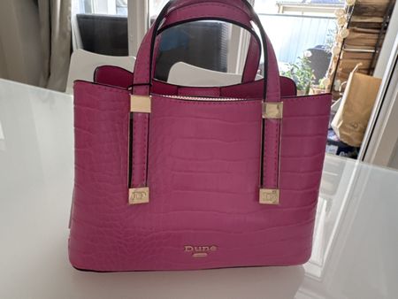 Dune London Dinkydorrie Mini Tote Pink Croco mit Etikett Neu
