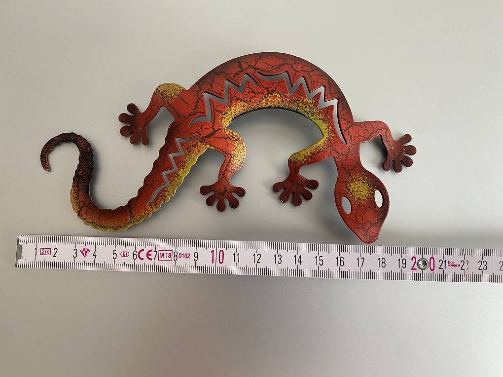 Figuren: Gecko aus Metall mit Magnet – Gebraucht aus Gerolfingen von Regenbogen88