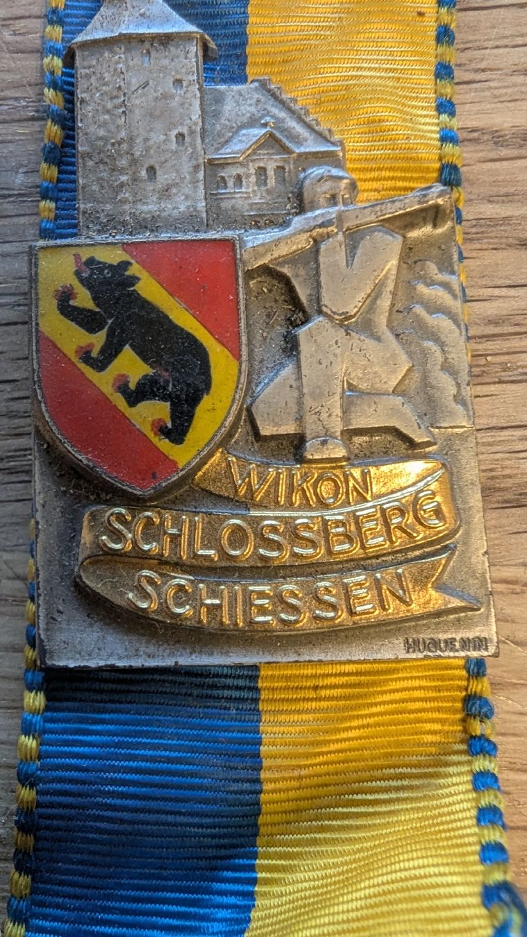 Medaglie: Feldmeisterschaft Wikon Schlossberg Schiessen Medaille – Usato da Rupperswil venduto da Svelos 1
