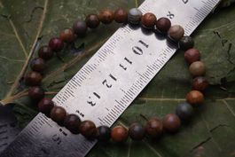 Polychrom   Jaspis  Kugel Armband    –Lot Adlun-