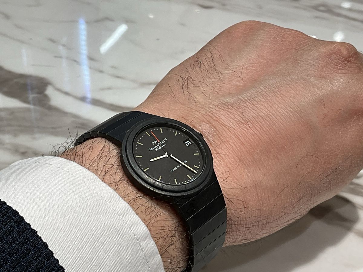 IWC Orologi: IWC Porsche Design Uhr schwarz – Usato da Schaffhausen venduto da glamour-shop 1