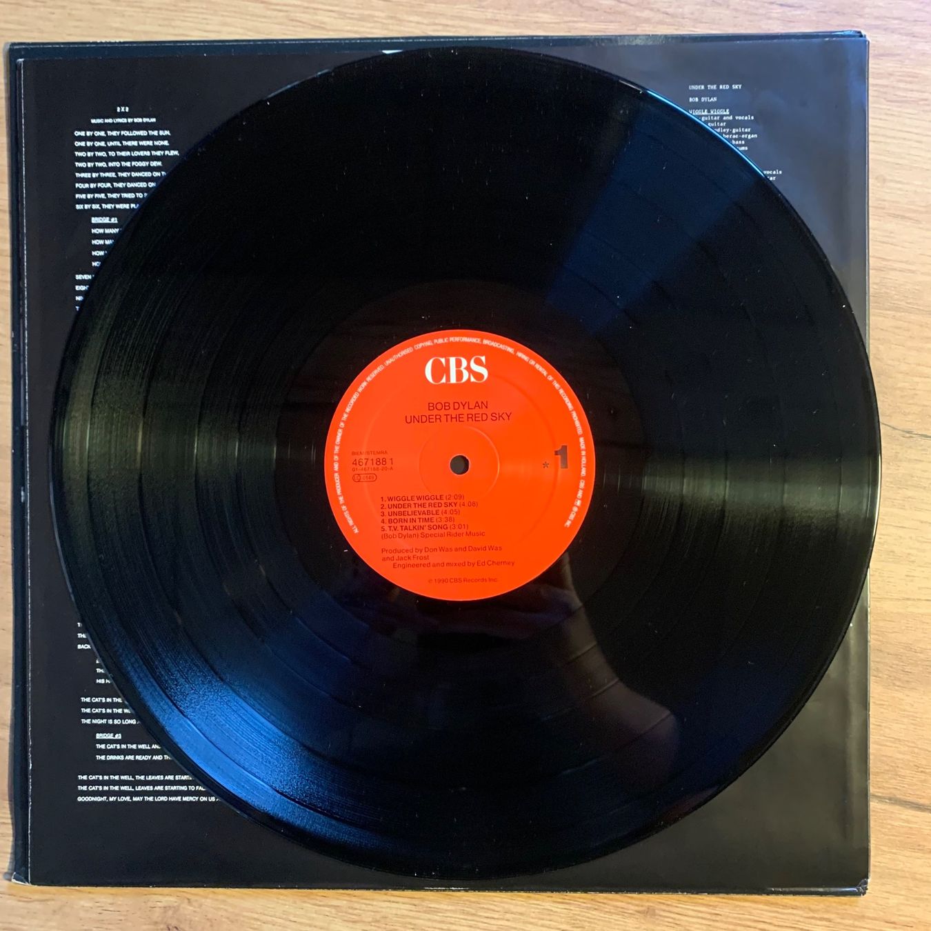 Dischi in vinile: BOB DYLAN - UNDER THE RED SKY...OG NL 1991...VG/VG++ – Usato da Gals venduto da Diskopatshop 3