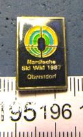 NORDISCHE SKI-WM OBERSTORF BRD 1987 ANSTECKNADEL ENAMEL