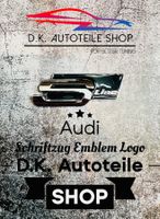 Audi S Line Emblem Schriftzug Logo NEU in Chrom/Schwarz