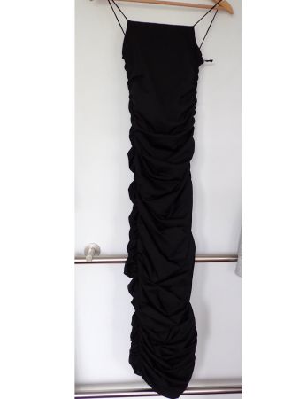 Schwarzes Sommerkleid Grösse XS figurbetont elegant