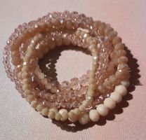 Schmuckset Armband in zartem Rosa