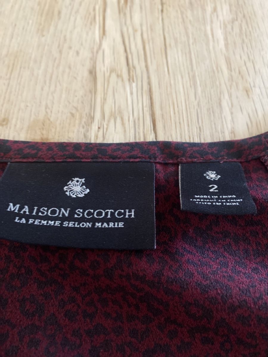 Maison Scotch Top: Top Burgundy Medium Scotch & Soda – Usato da Zürich venduto da maferv_23 1