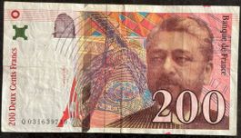 200 Französische Francs Banknote, Jahrgang 1996