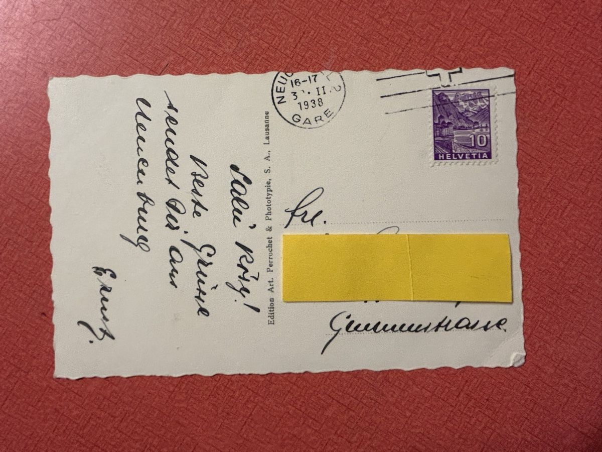 Cartoline postali: Alte Ansichtskarte Neuchâtel und Alpen 1938 – Usato da Lanzenhäusern venduto da vic63 2