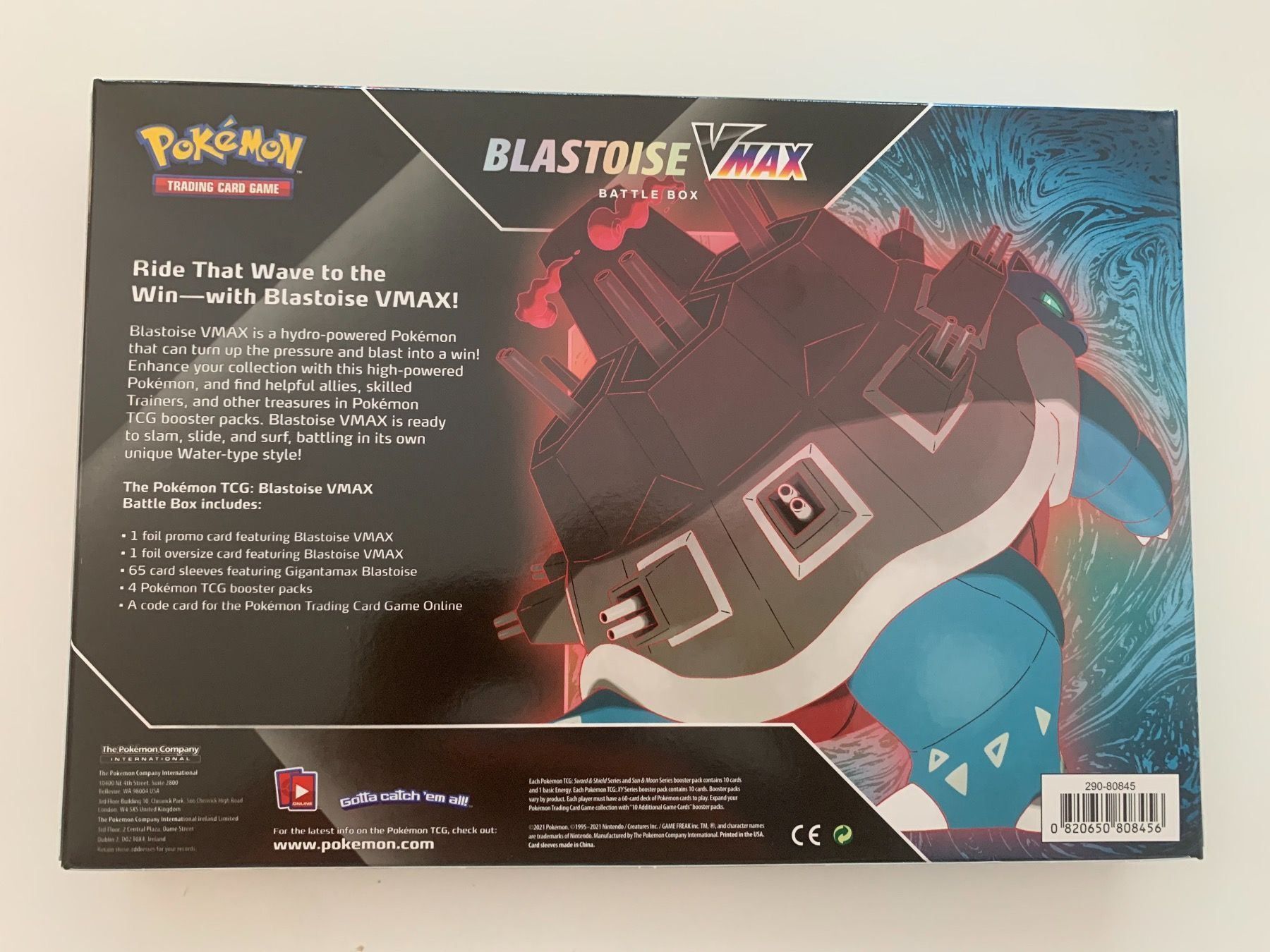 Pokémon Carte collezionabili: Pokémon Blastoise VMAX Battle Box – Nuovo e nell'imballaggio originale da Zug venduto da Riconico 1