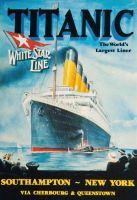 Blechschild-TITANIC-WORLDS LARGEST LINER