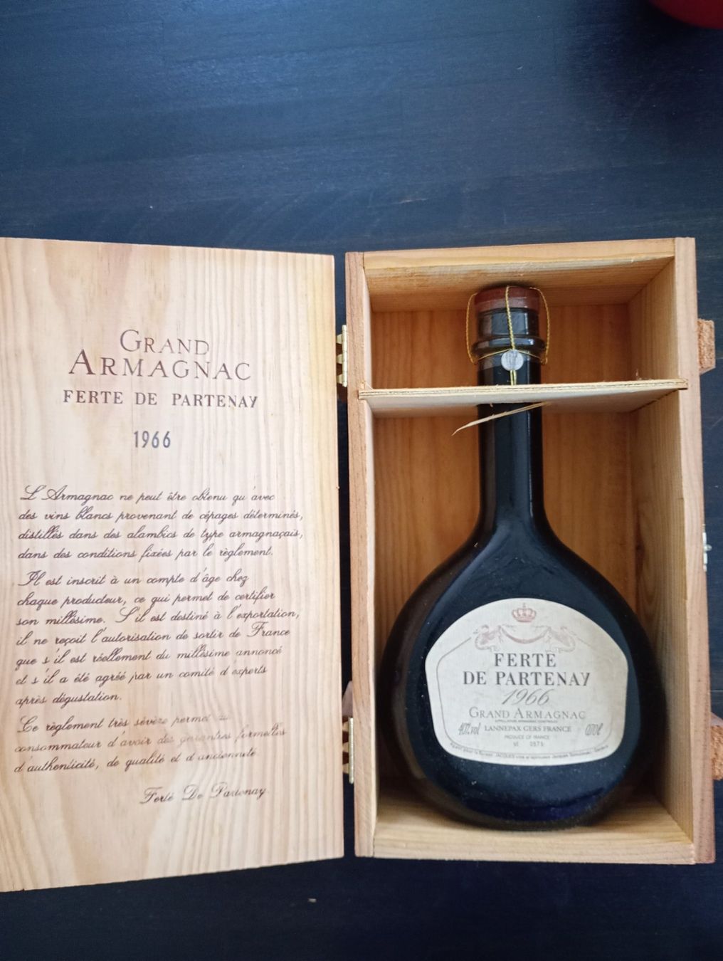 Bevande alcoliche: Grand Armagnac Ferte de Partenay 1966 – Nuovo e nell'imballaggio originale da Frauenfeld venduto da SteffiZ66