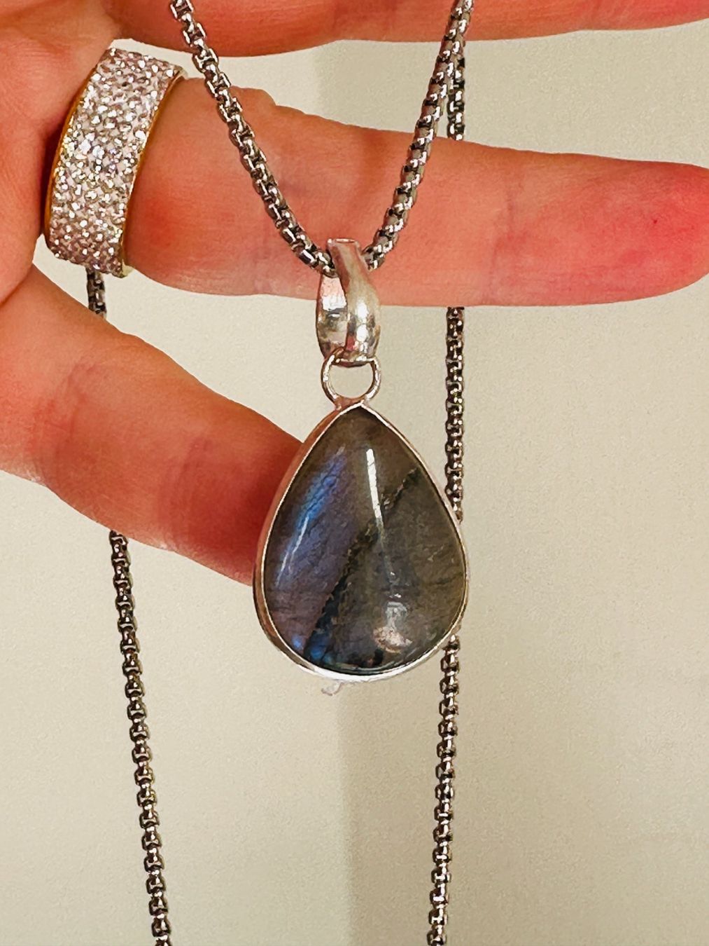 Catenine: Labradorite Gemstone Handmade Jewelry necklace – Nuovo e nell'imballaggio originale da Genève venduto da AGBERG 6