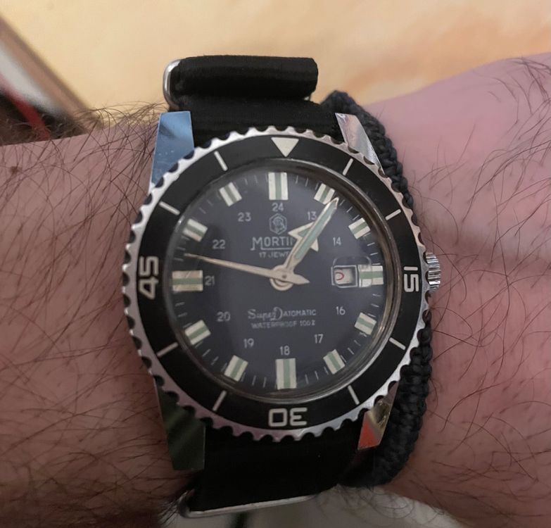 Mortima Superdatomatic Skin Diver Uhr Vintage Kaufen auf Ricardo