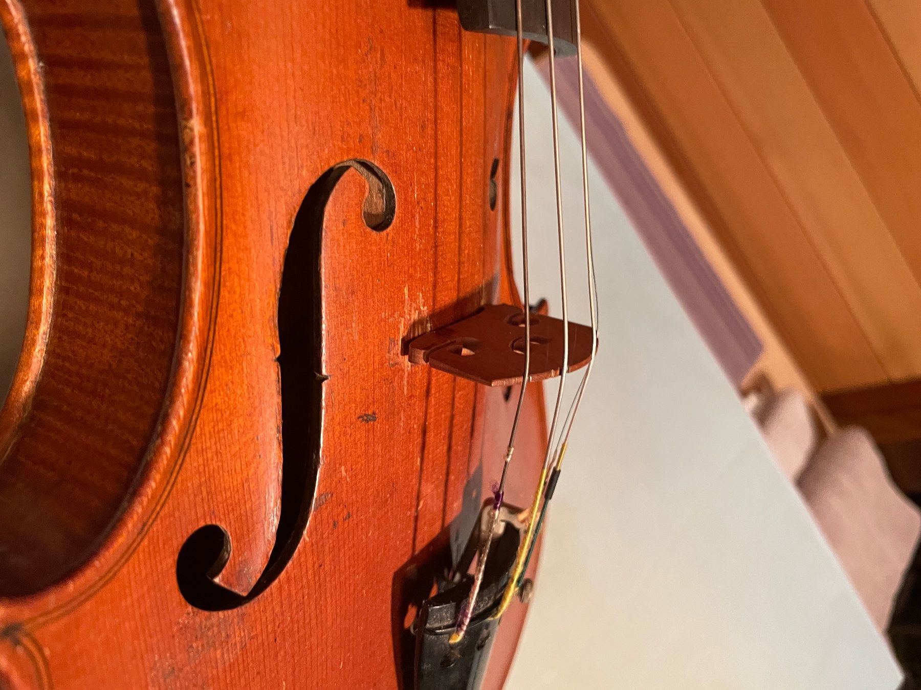 Strumenti musicali: Geige mit Bogen, gebrauchter Zustand – Difettoso da Elsau venduto da manitou01 1