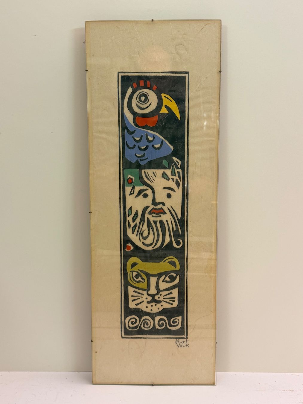 Foto & Immagini: Original Wandbild von Kurt Volk, Mischtechnik – Usato da Solothurn venduto da NUVICO