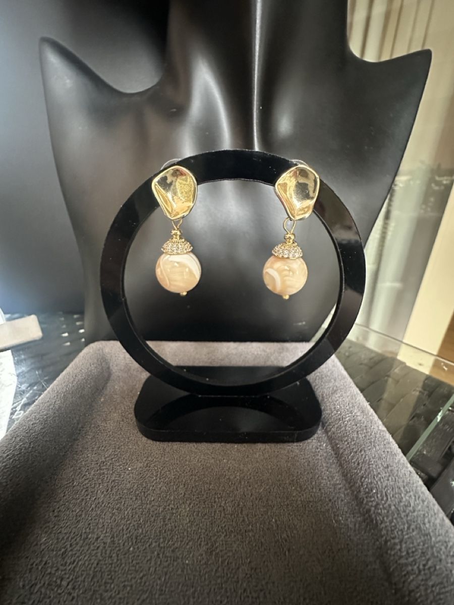 Boucles d'oreille: Ohrstecker mit echten Perlmutt Perlen HANDARBEIT  – Neuf avec emballage d'origine à Kriens par Hortensie6