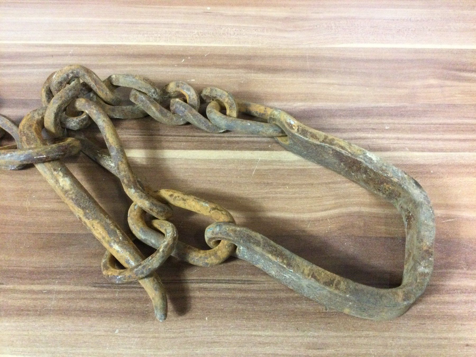 Werkzeuge: Geschmiedete Bremskette Bremsschuh für Schlitten oder Wagen – Gebraucht aus Wangen SZ von kuriosum12 1