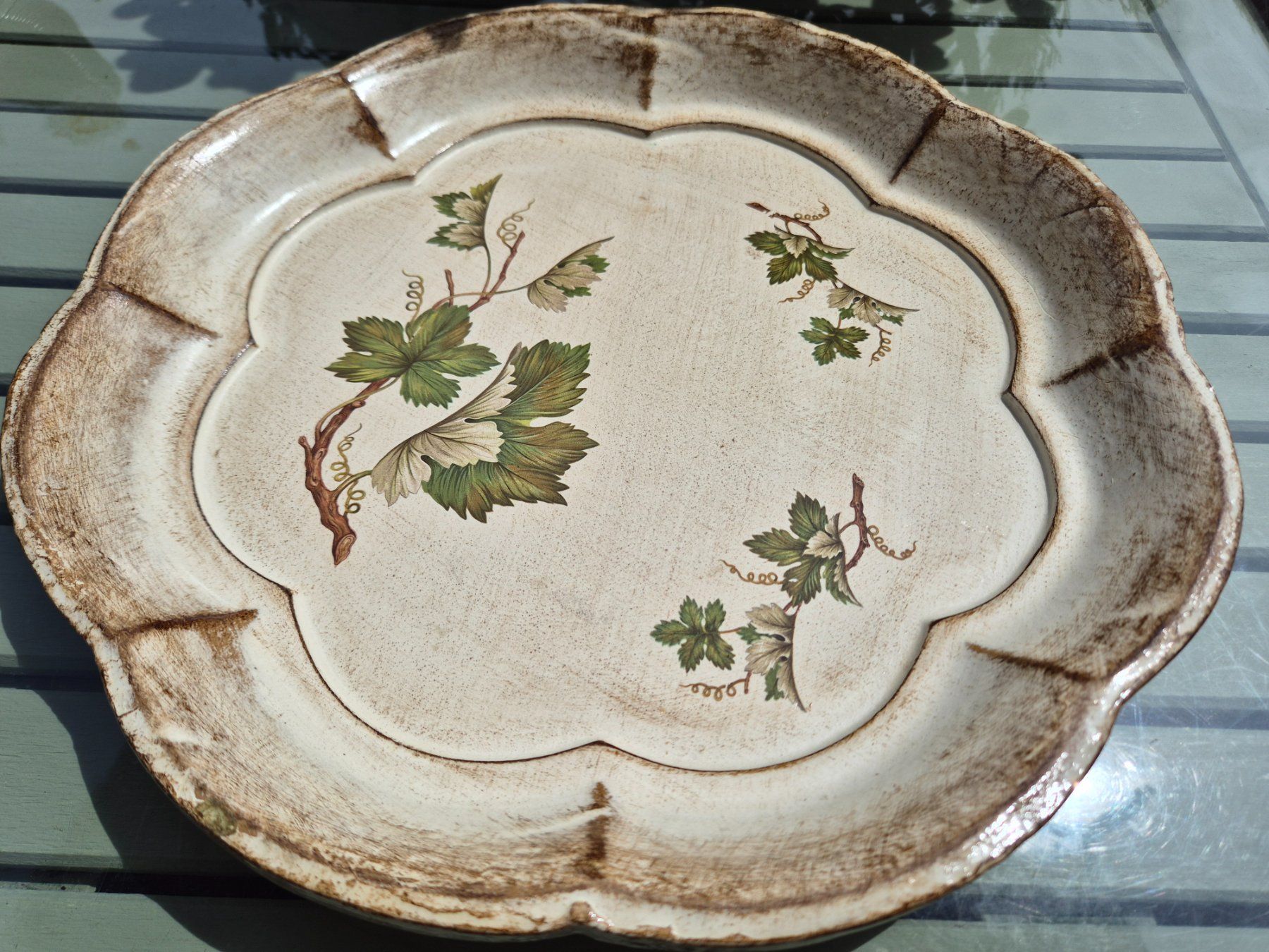 Plateaux: Vintage Holz Servierteller, Top! – D'occasion à Bern par aronari