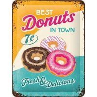 Blechschild 3D-BEST DONUTS IN TOWN